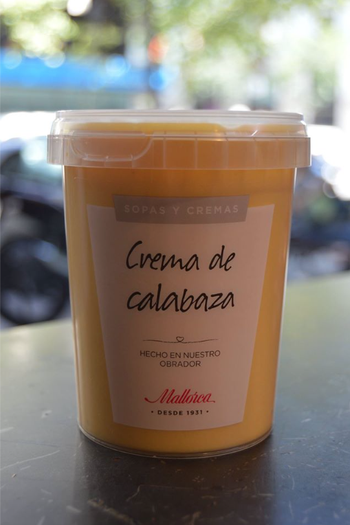 Crema de calabaza de Pastelería Mallorca